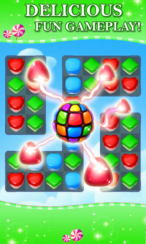 Cookie Sweet Blast gameplay with colorful candies and cookie blasts