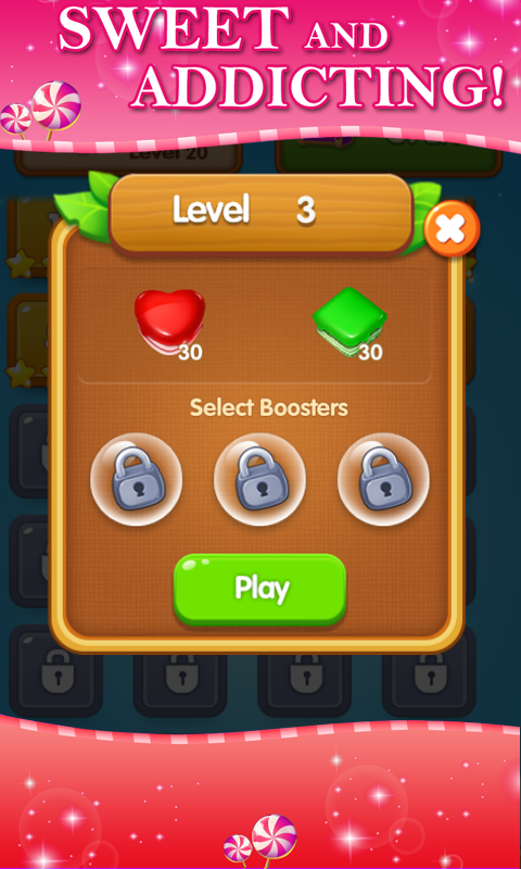Cookie Sweet Blast offline puzzle scene